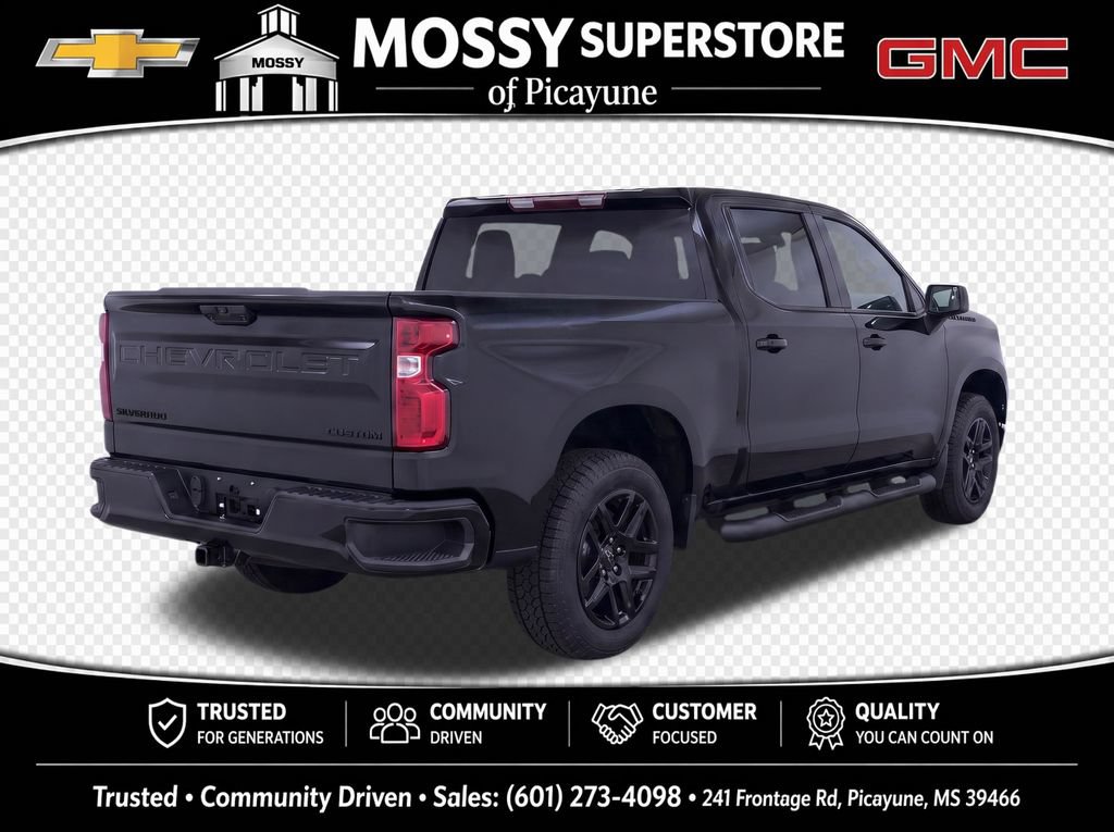 Used 2025 Chevrolet Silverado 1500 Custom w/ Turbomax Blackout Package AWD/4WD video 4