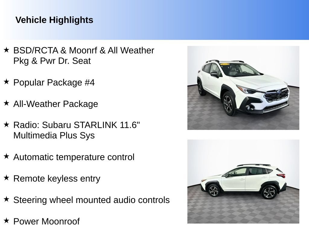 Used 2024 Subaru Crosstrek 2.0i Premium AWD/4WD image 2