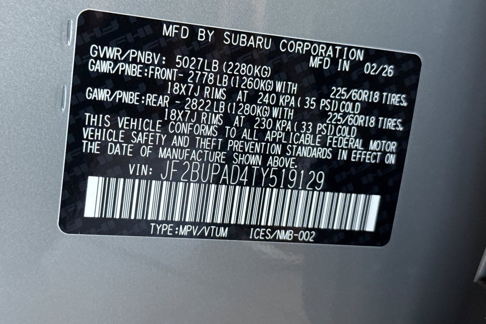 New 2026 Subaru Outback Premium AWD/4WD image 27