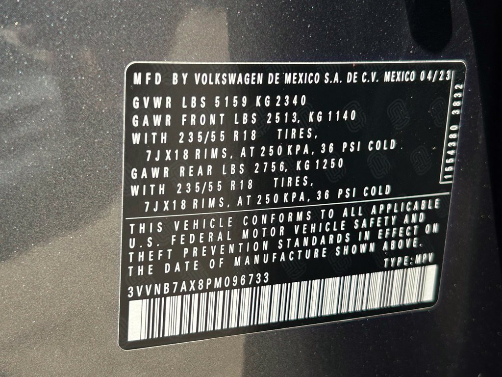 Certified 2023 Volkswagen Tiguan SE w/ Panoramic Sunroof Package FWD image 54