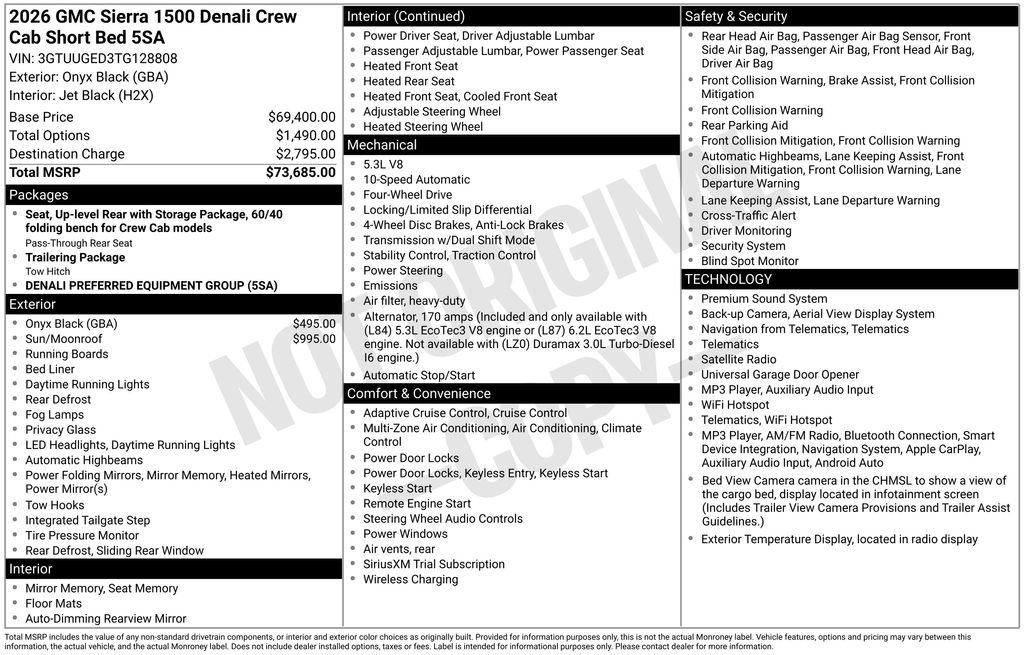 Certified 2026 GMC Sierra 1500 Denali AWD/4WD image 46