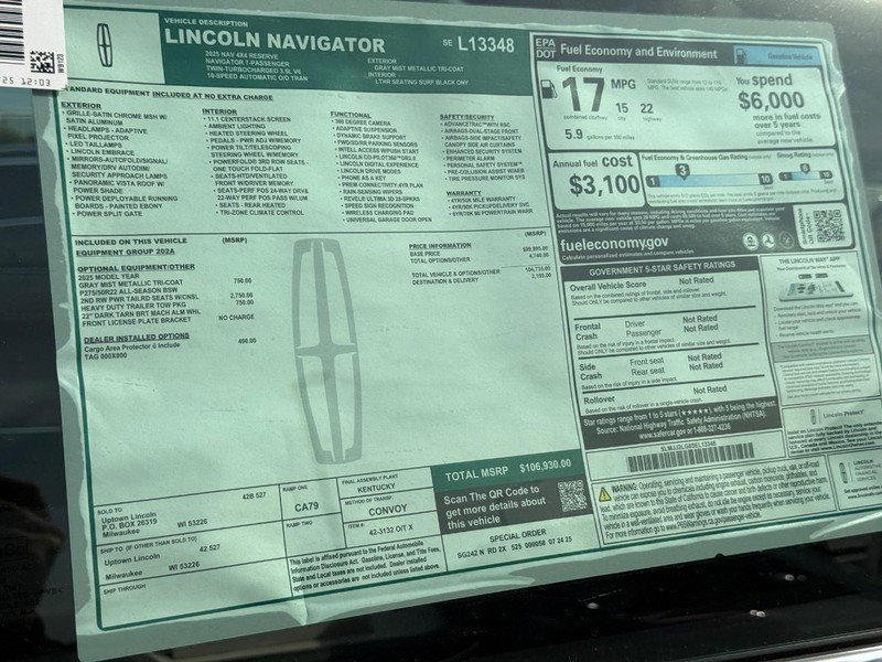 New 2025 Lincoln Navigator Reserve image 21