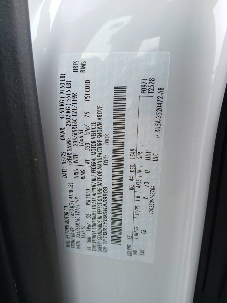 Used 2025 Ford Transit 250 Low Roof w/ Exterior Upgrade Package RWD image 24