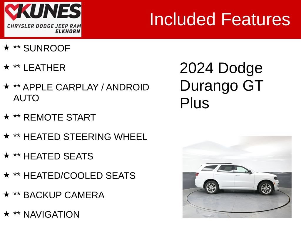 Used 2024 Dodge Durango GT AWD/4WD image 3