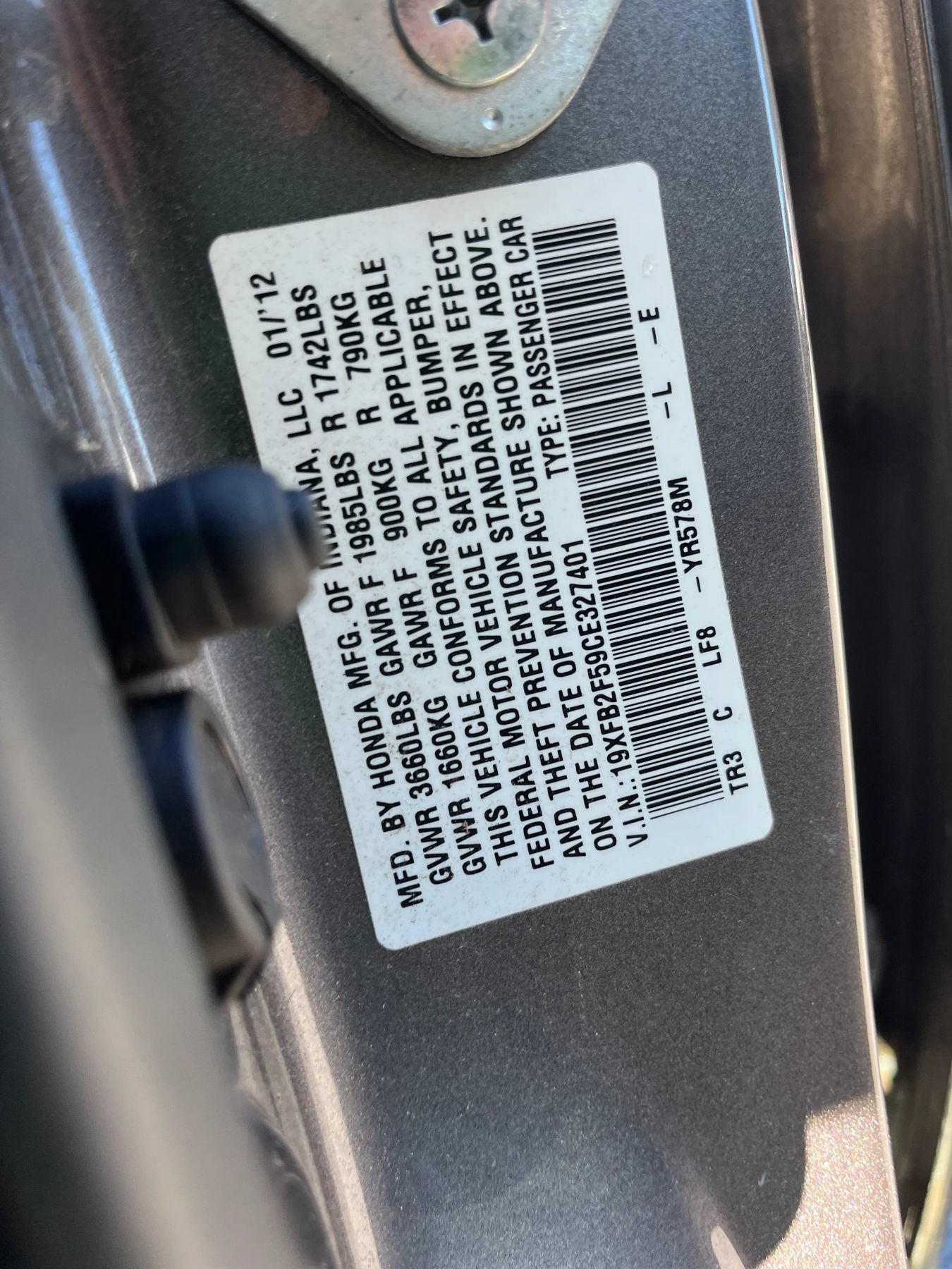 Used 2012 Honda Civic LX image 29