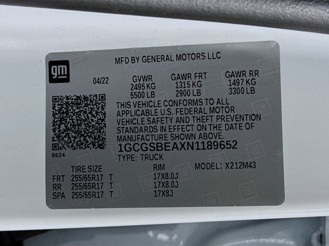 Used 2022 Chevrolet Colorado W/T w/ WT Convenience Package RWD image 29