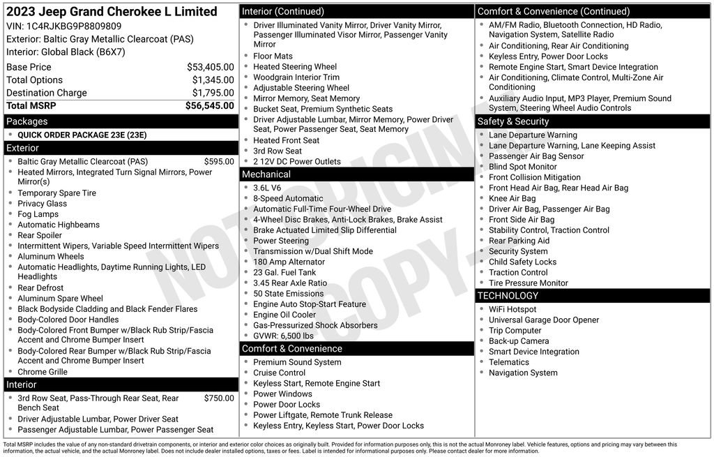 Used 2023 Jeep Grand Cherokee L Limited image 37