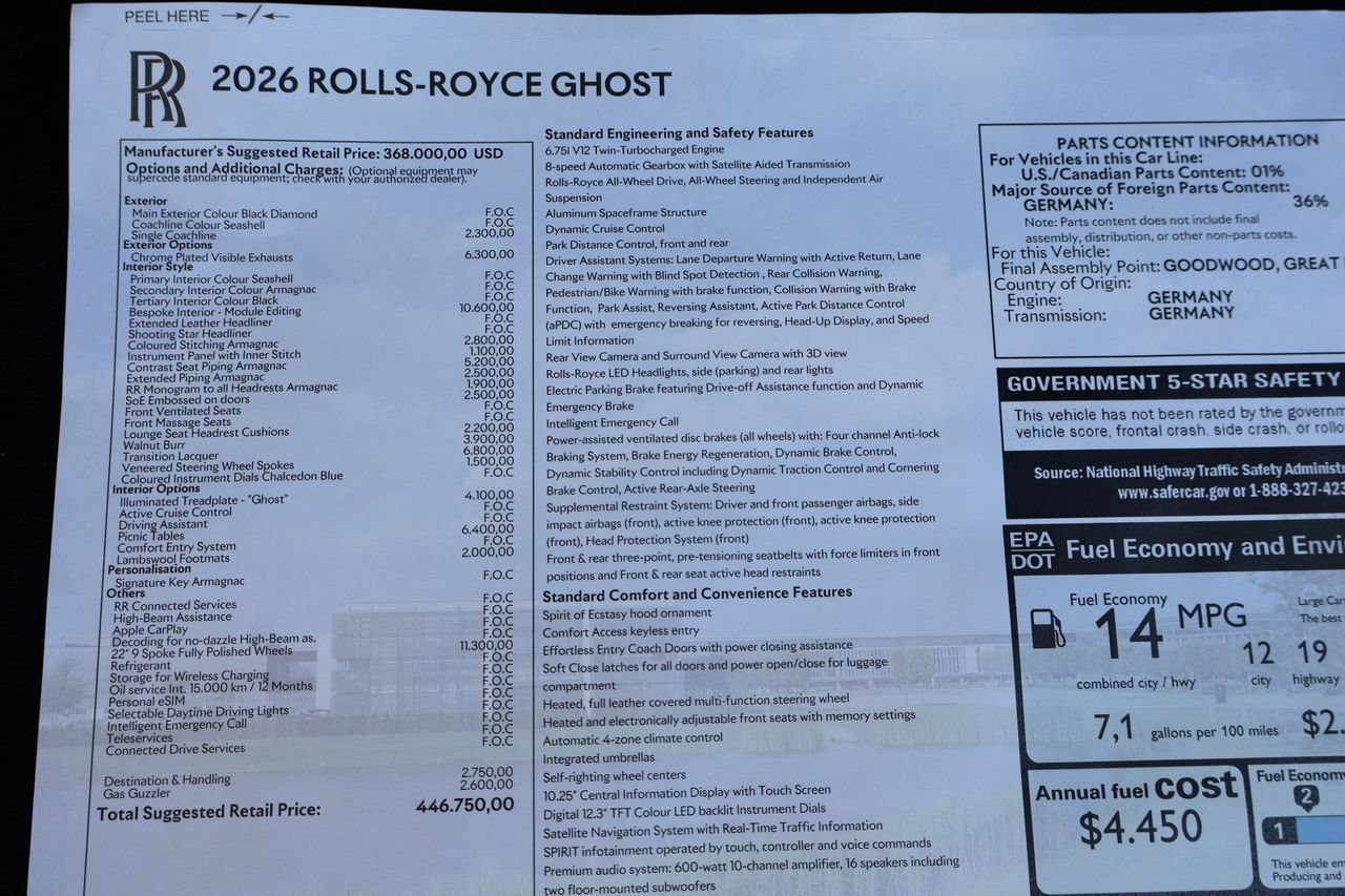 New 2026 Rolls-Royce Ghost AWD/4WD image 32