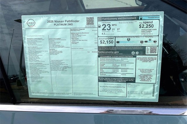 New 2026 Nissan Pathfinder Platinum image 13