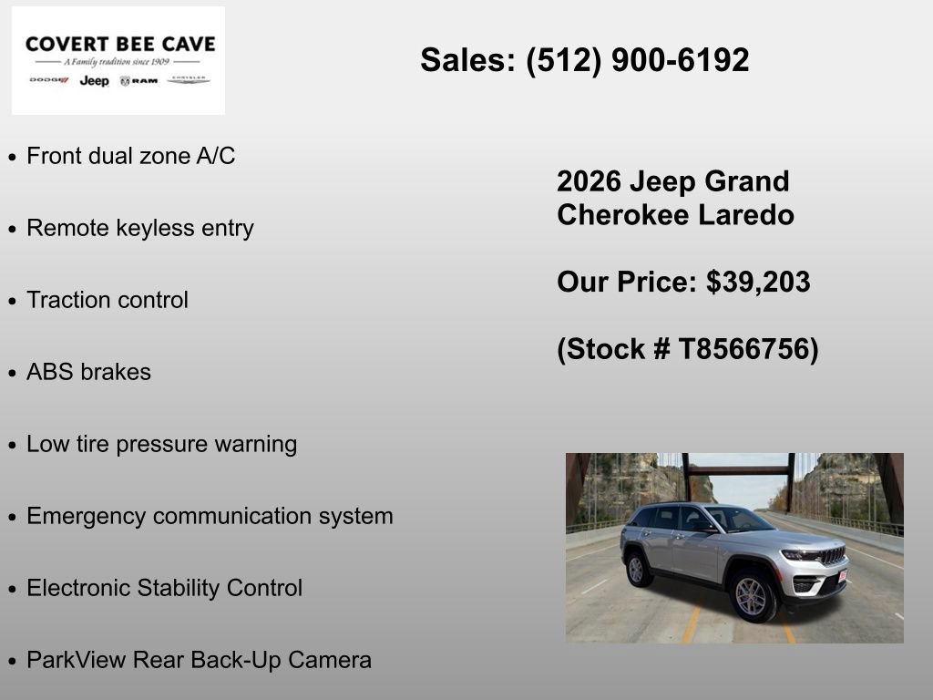 New 2026 Jeep Grand Cherokee Laredo RWD image 6