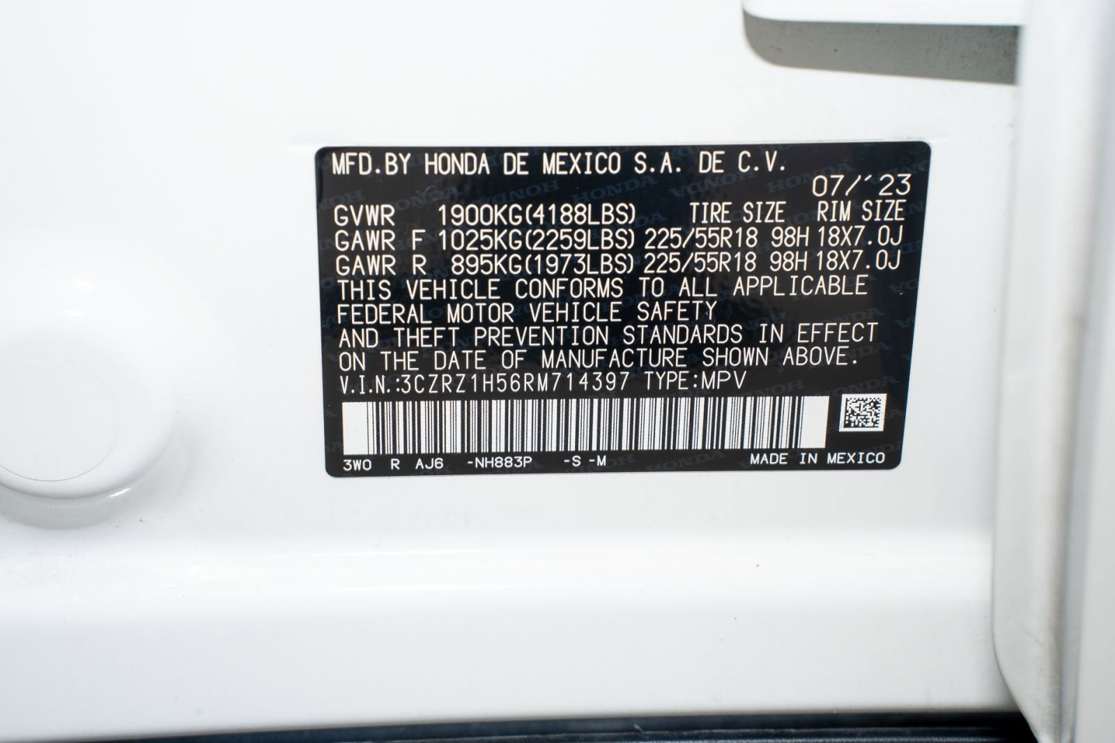 Certified 2024 Honda HR-V Sport image 38