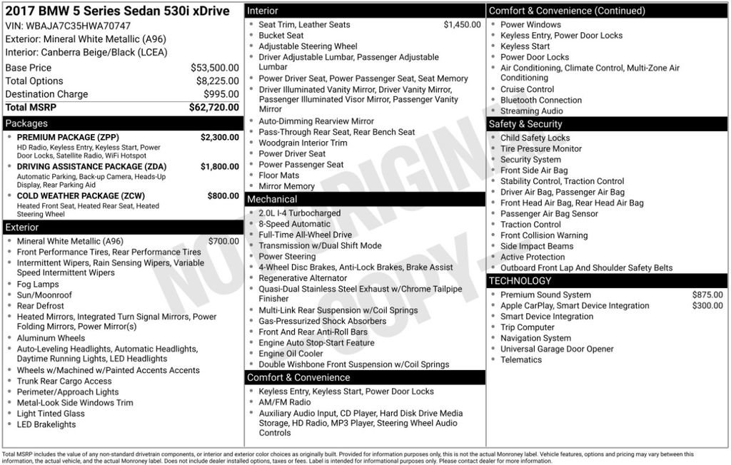 Used 2017 BMW 530i xDrive image 3