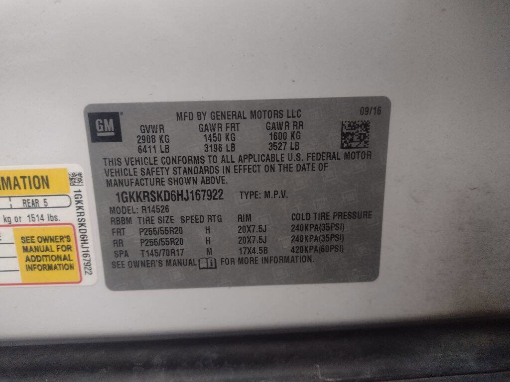 Used 2017 GMC Acadia Limited SLT image 15