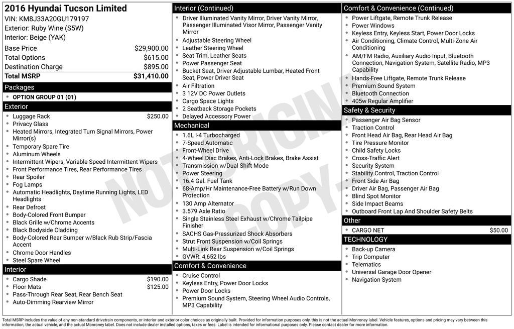 Used 2016 Hyundai Tucson Limited FWD image 6