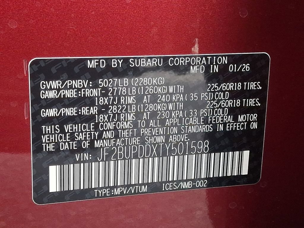 New 2026 Subaru Outback Limited w/ Premium/Limited Package 2 AWD/4WD image 18