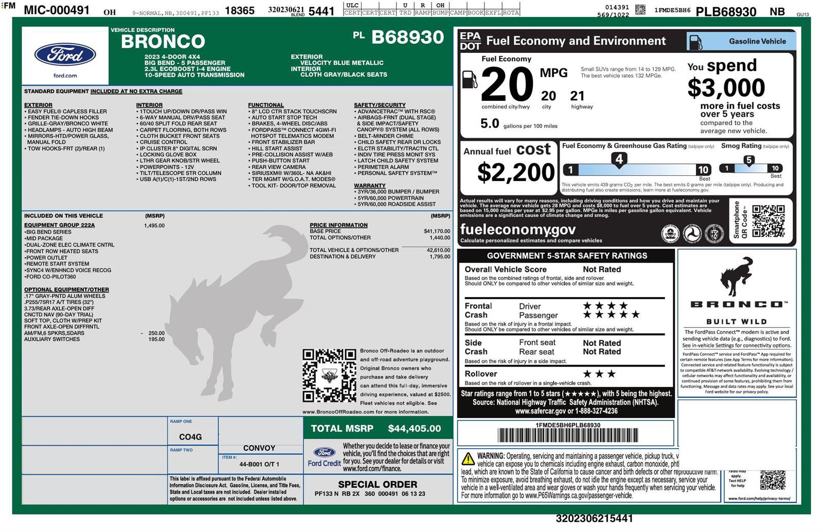 Used 2023 Ford Bronco Big Bend image 4