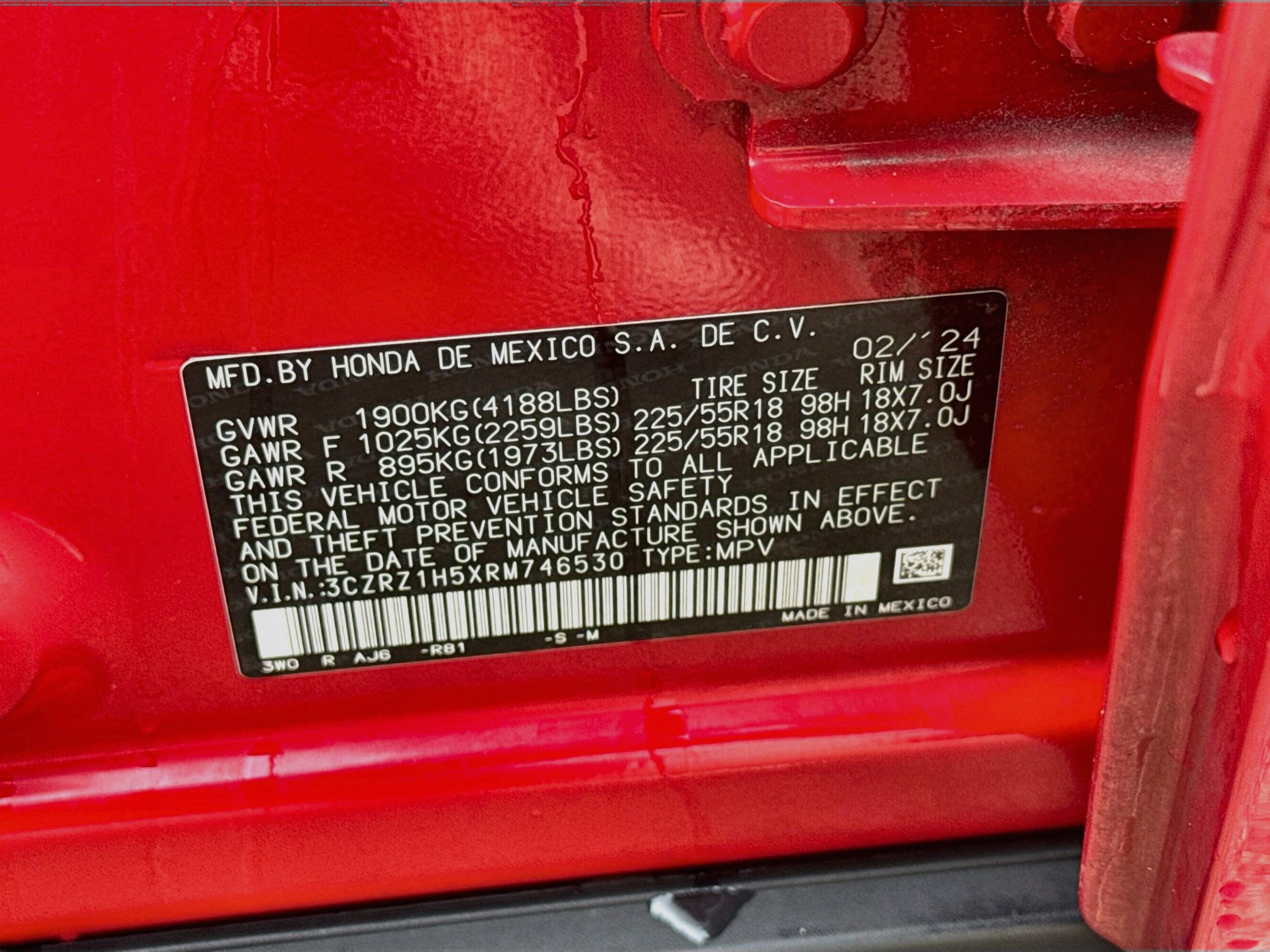 Certified 2024 Honda HR-V Sport image 36