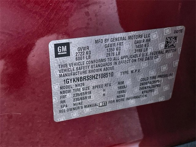 Certified 2017 Cadillac XT5 Luxury w/ Driver Awareness Package image 36