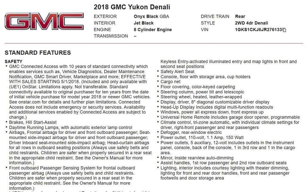 Used 2018 GMC Yukon Denali w/ Open Road Package RWD image 17