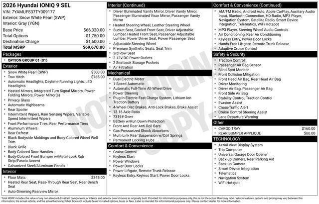 New 2026 Hyundai Ioniq 9 SEL image 35