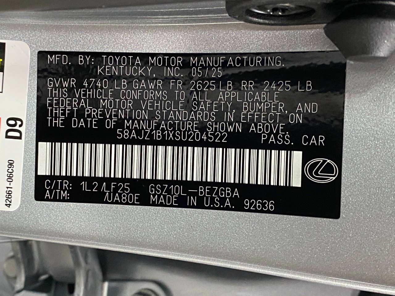 New 2025 Lexus ES 350 F Sport image 34