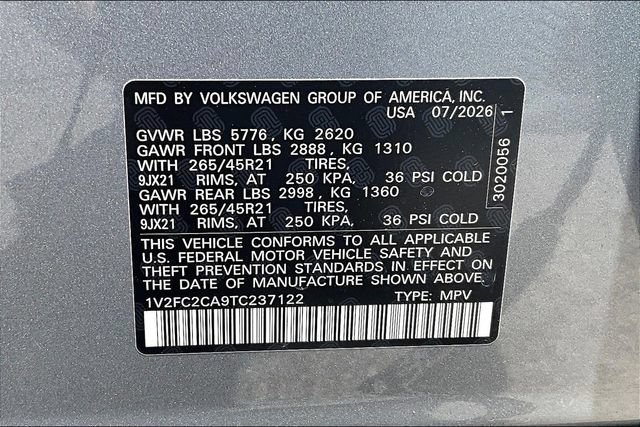 New 2026 Volkswagen Atlas Cross Sport SEL Premium R-Line AWD/4WD image 21