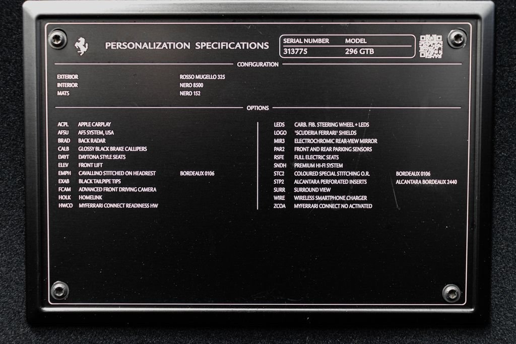 Certified 2025 Ferrari 296 GTB RWD image 58