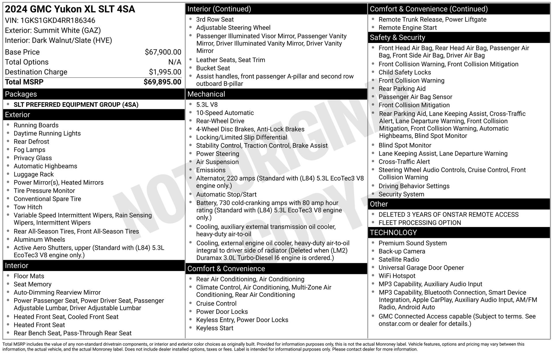 Used 2024 GMC Yukon XL SLT RWD image 38