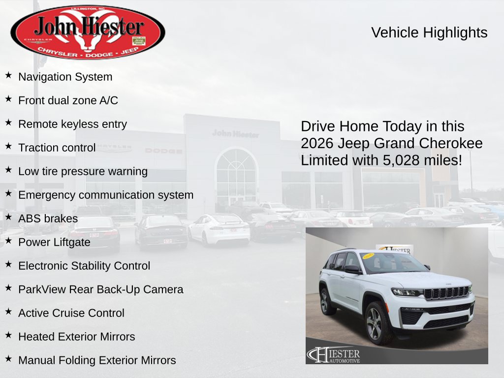 New 2026 Jeep Grand Cherokee Limited RWD image 5