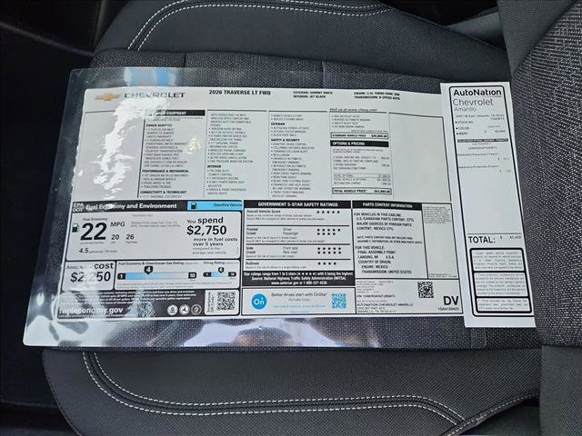 New 2026 Chevrolet Traverse LT image 18