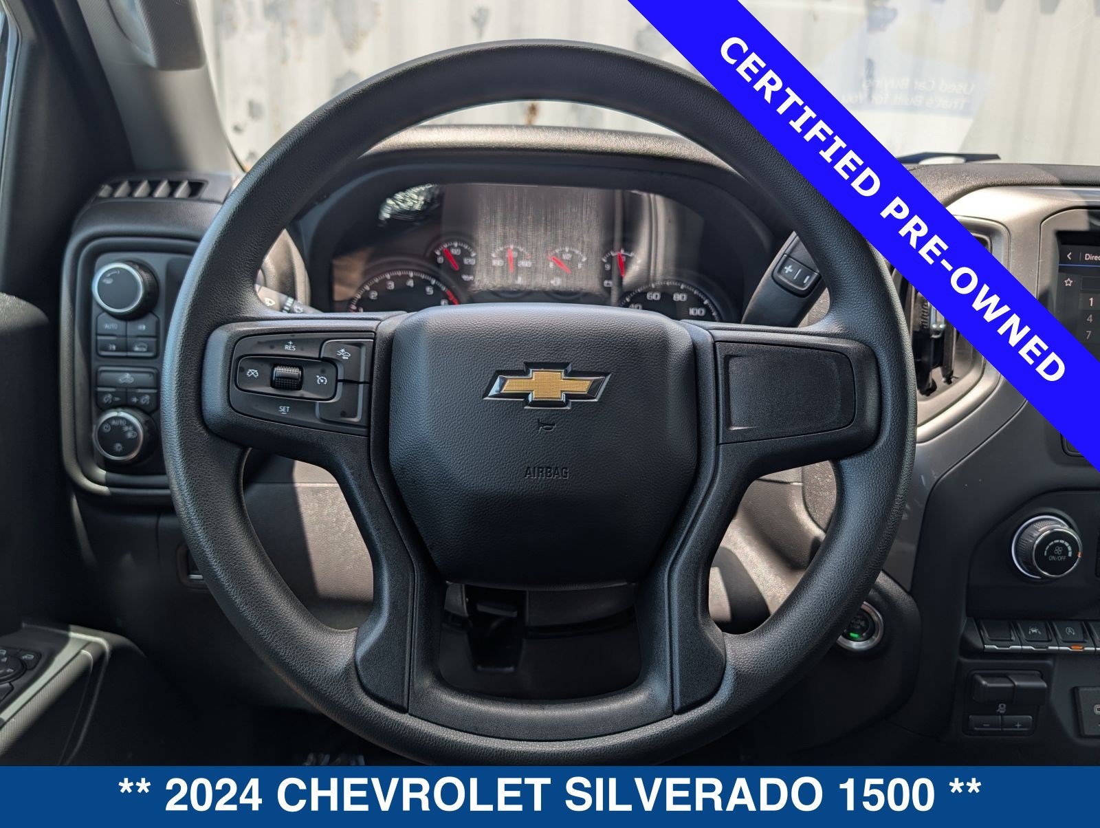 Used 2024 Chevrolet Silverado 1500 Custom w/ Turbomax Blackout Package AWD/4WD image 28