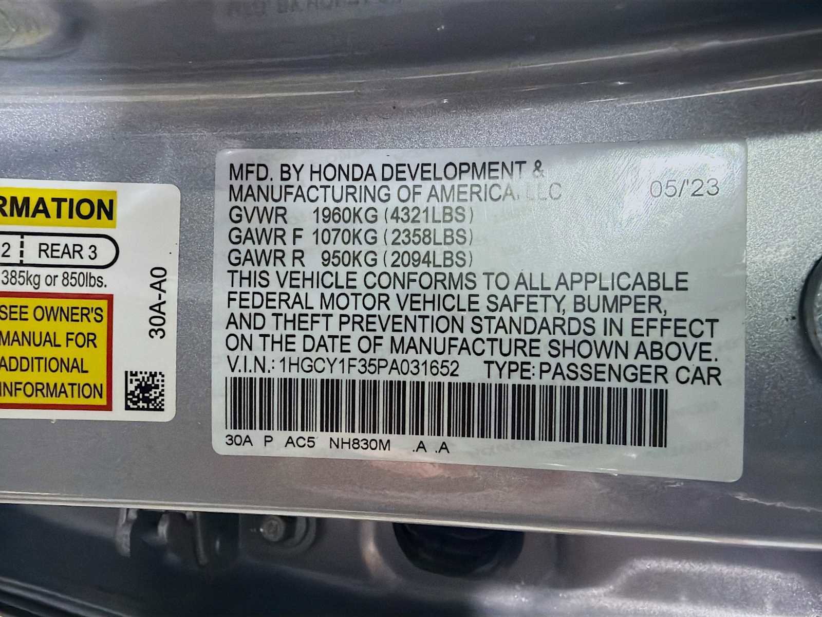 Used 2023 Honda Accord EX image 29