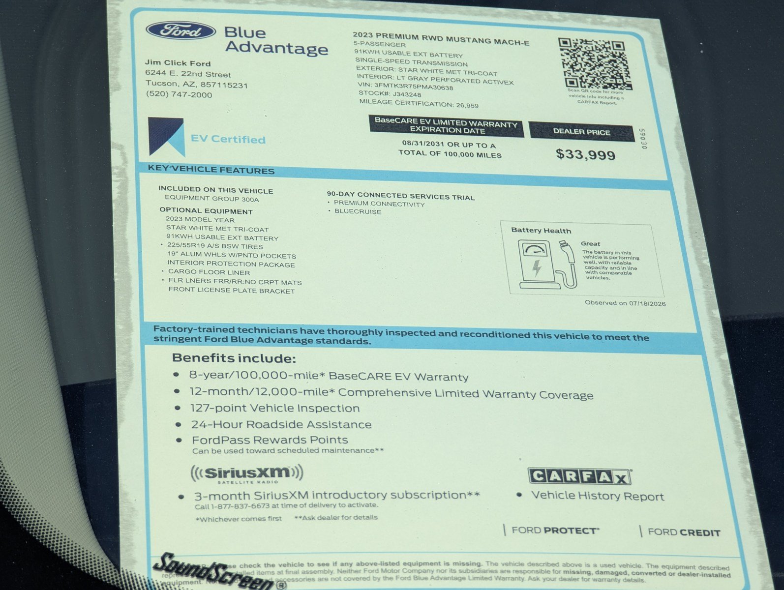 Certified 2023 Ford Mustang Mach-E Premium RWD image 16