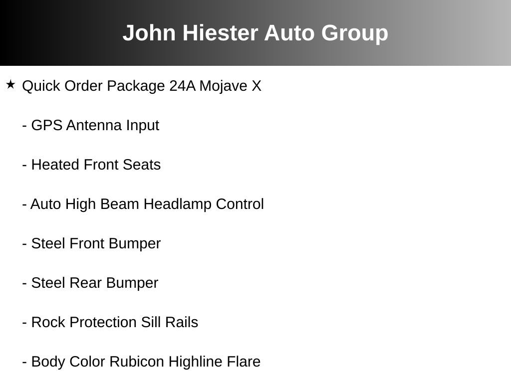 Used 2024 Jeep Gladiator Mojave AWD/4WD image 30