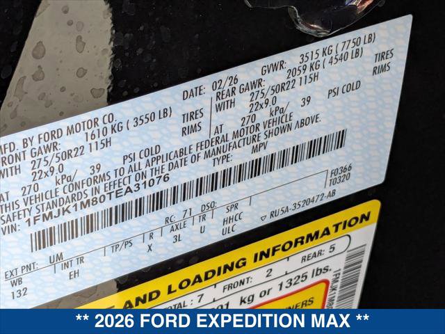 New 2026 Ford Expedition Max Platinum w/ Stealth Appearance Package AWD/4WD image 20