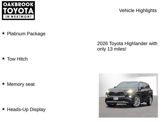 Certified 2026 Toyota Highlander Platinum AWD/4WD image 6