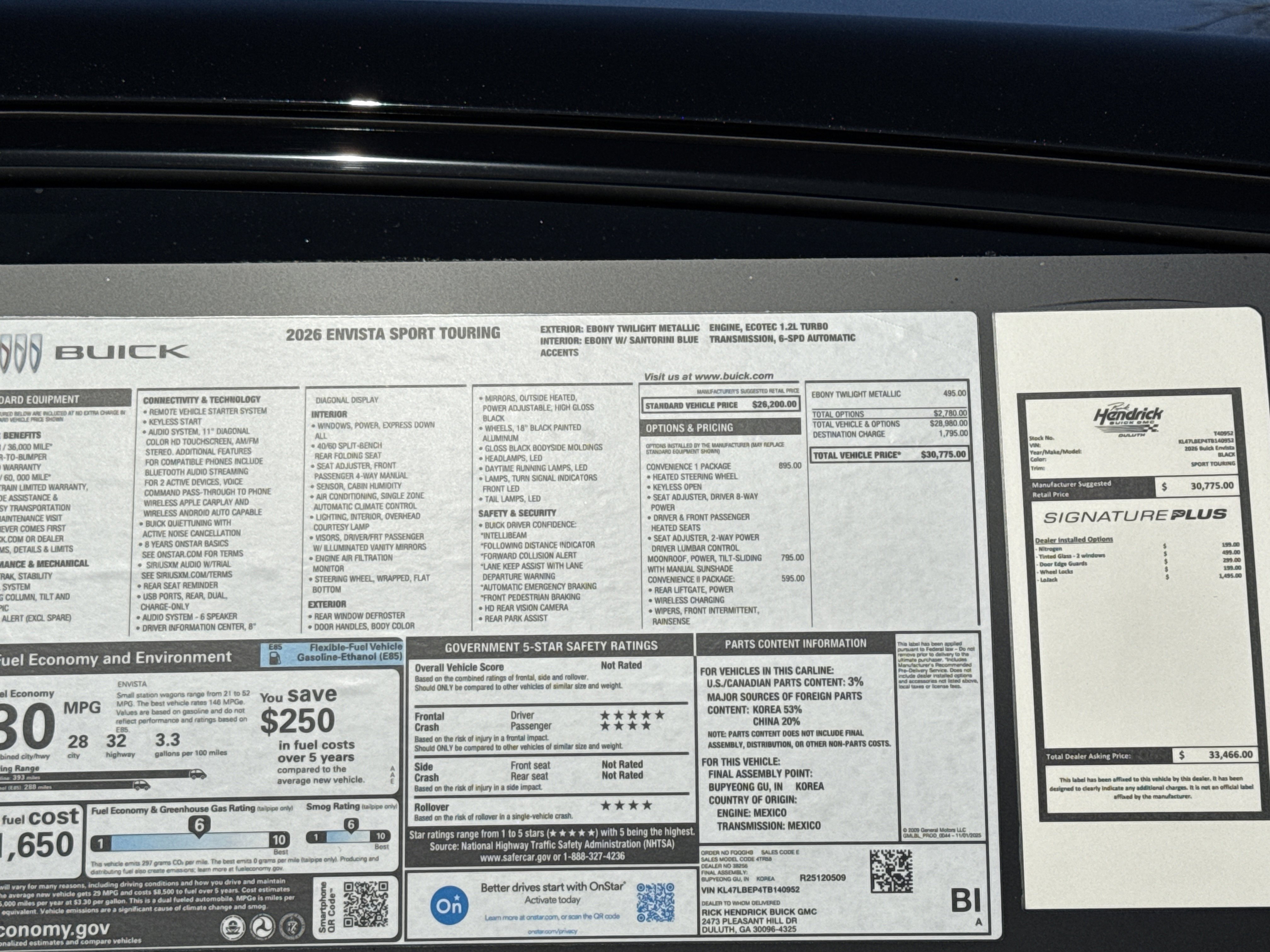 New 2026 Buick Envista Sport Touring w/ Convenience I Package image 34