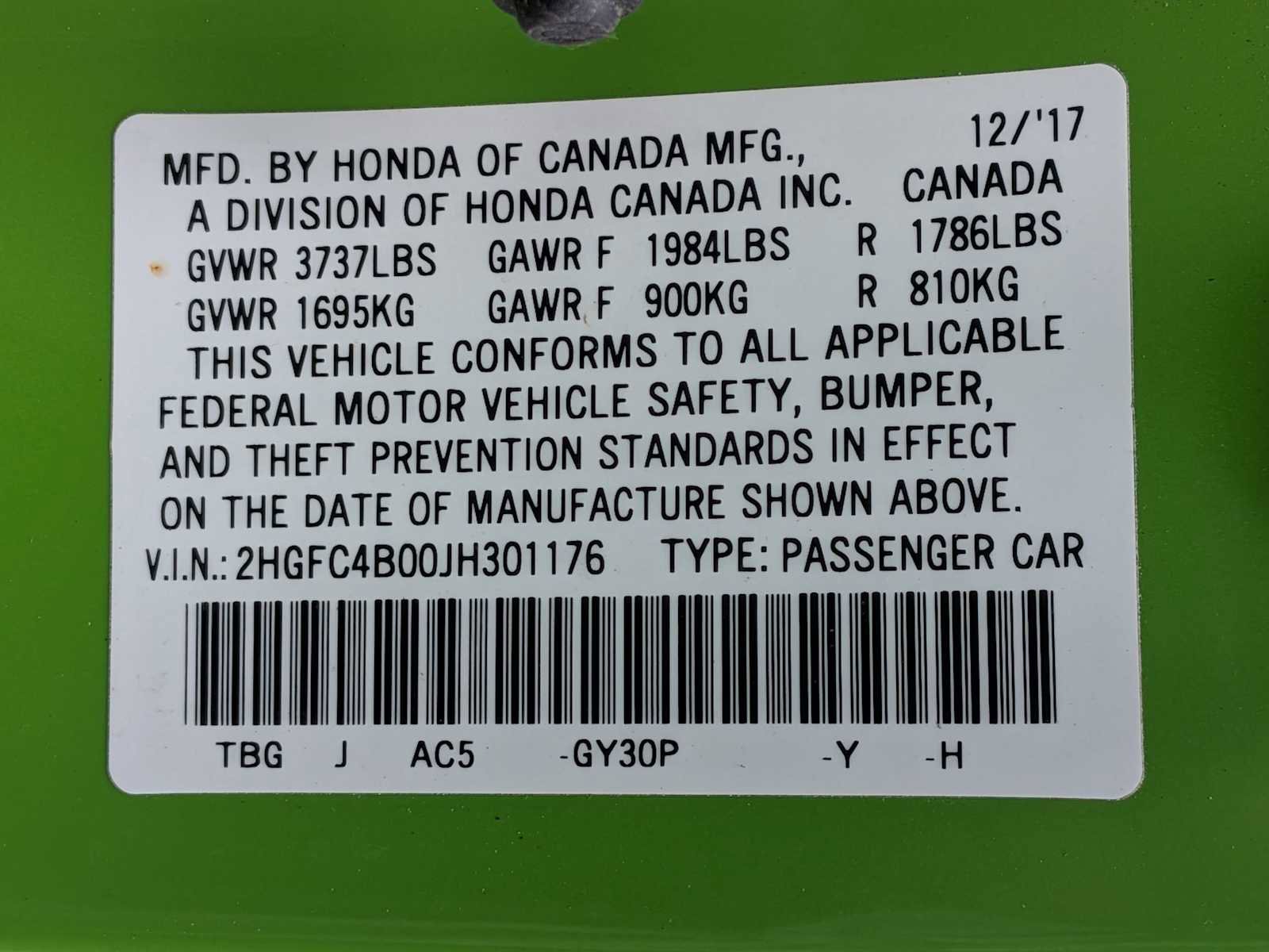 Certified 2018 Honda Civic LX-P image 15