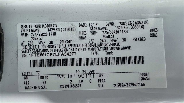 Used 2020 Ford F150 XLT w/ Equipment Group 302A Luxury image 36