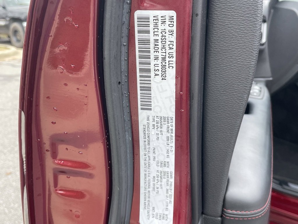 Used 2021 Dodge Durango R/T w/ Blacktop Package image 34