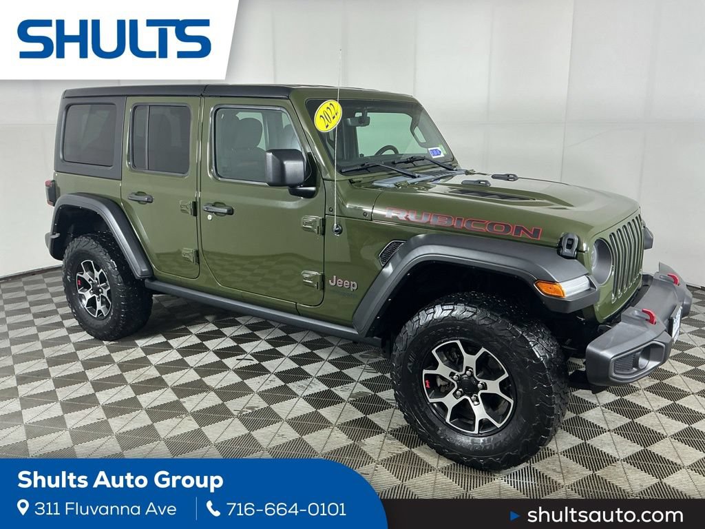 Used 2022 Jeep Wrangler Unlimited Rubicon w/ LED Lighting Group AWD/4WD image 1