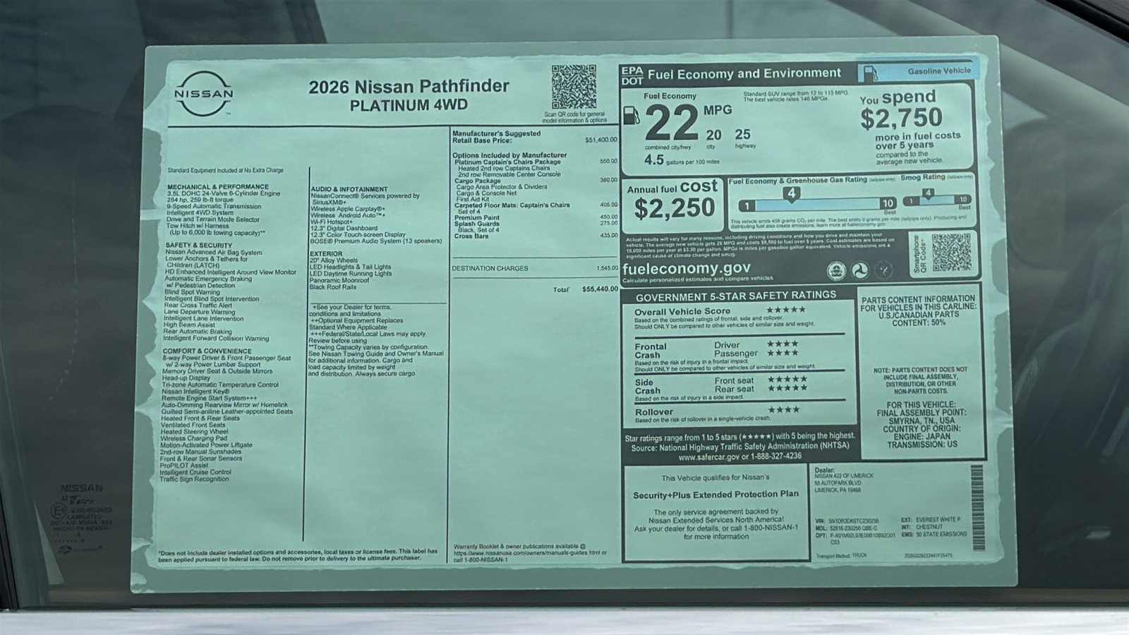New 2026 Nissan Pathfinder Platinum AWD/4WD image 13