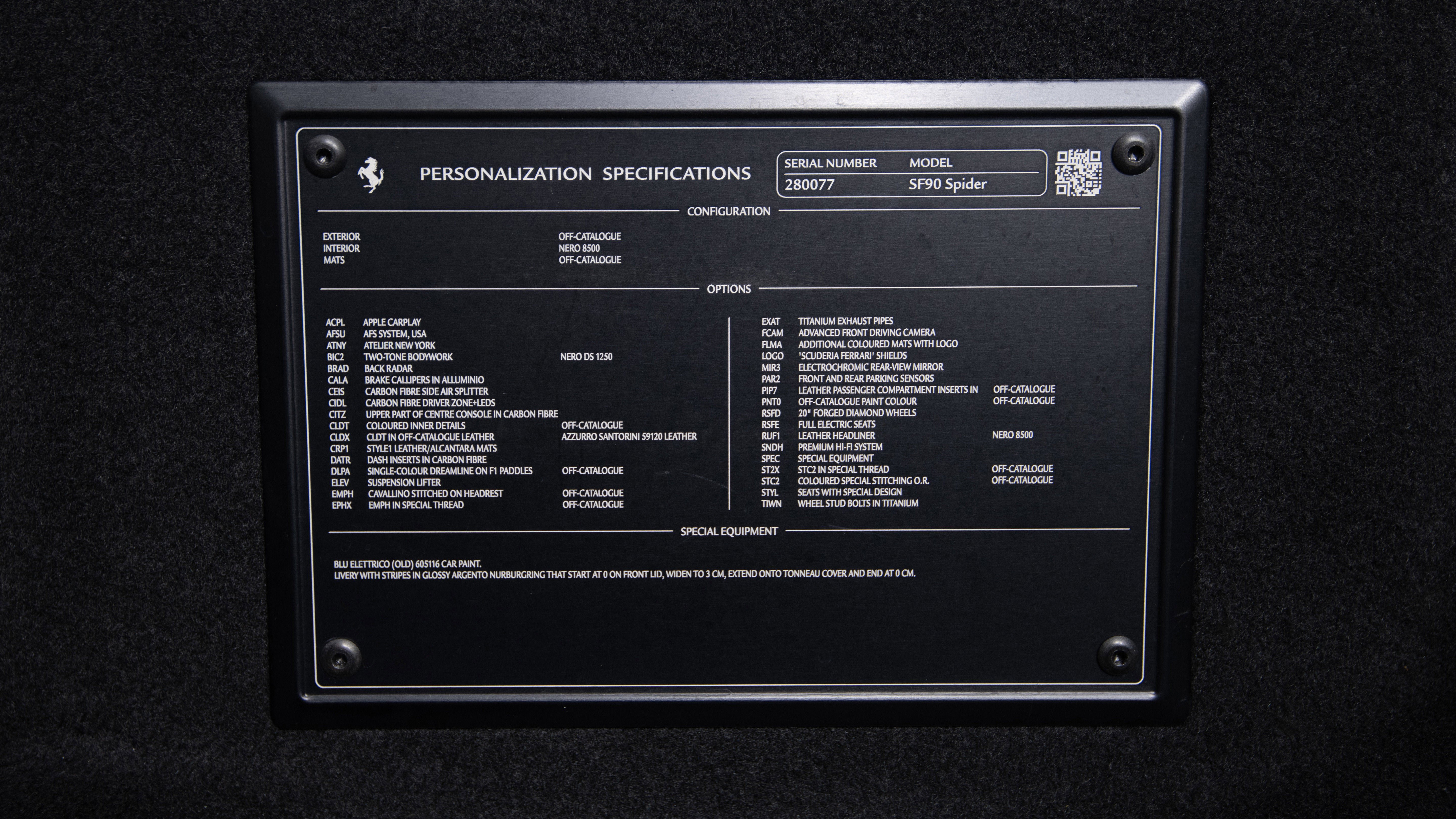 Certified 2022 Ferrari SF90 Spider image 47