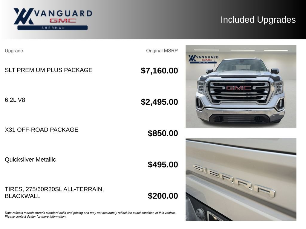 Used 2020 GMC Sierra 1500 SLT w/ SLT Premium Plus Package image 9