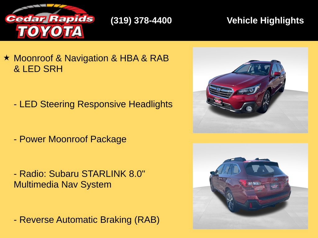 Used 2019 Subaru Outback 2.5i Limited w/ Popular Package #2 AWD/4WD image 27