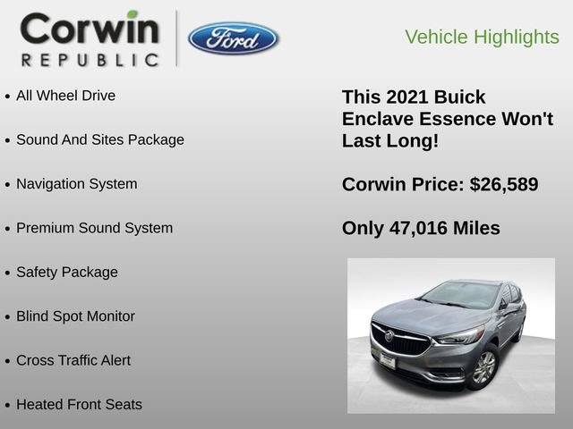 Used 2021 Buick Enclave Essence w/ Sound and Sites Package image 6