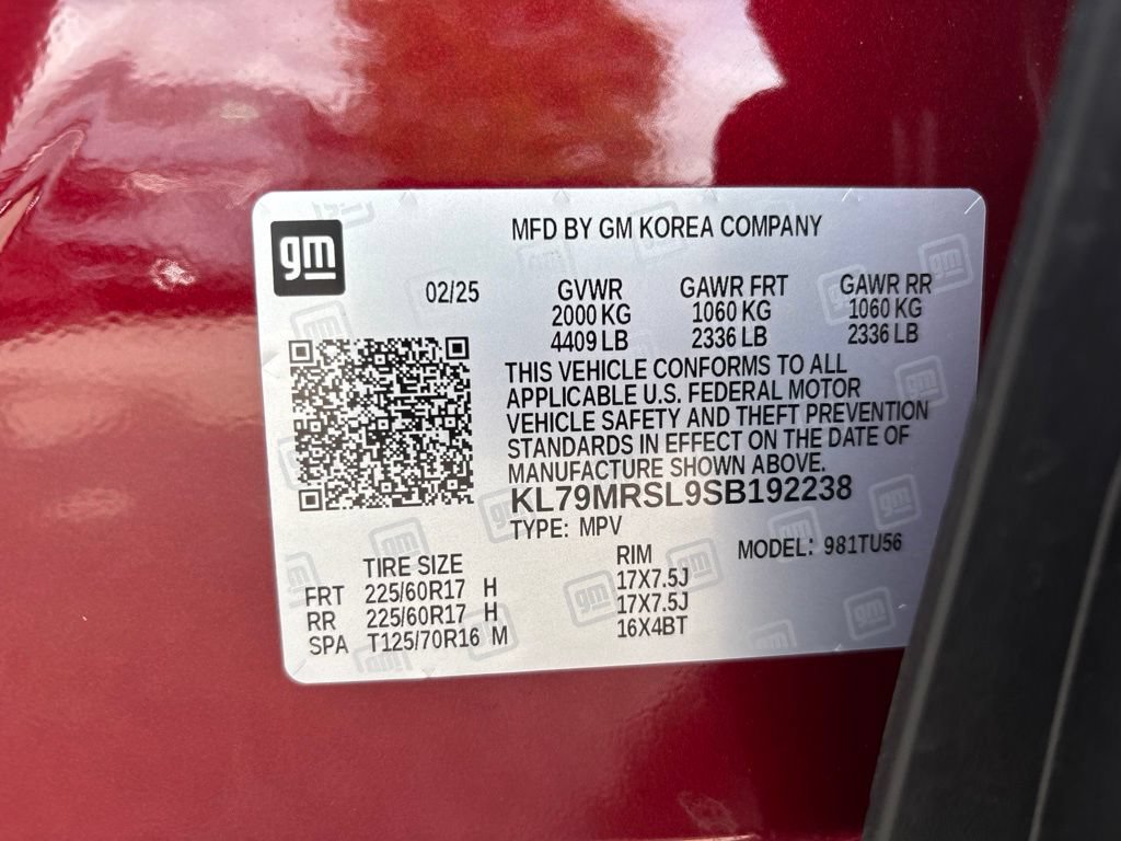 Used 2025 Chevrolet TrailBlazer LT w/ Convenience Package AWD/4WD image 11