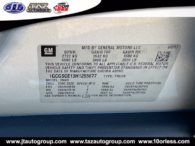 Used 2017 Chevrolet Colorado LT w/ Luxury Package, Chrome RWD image 21