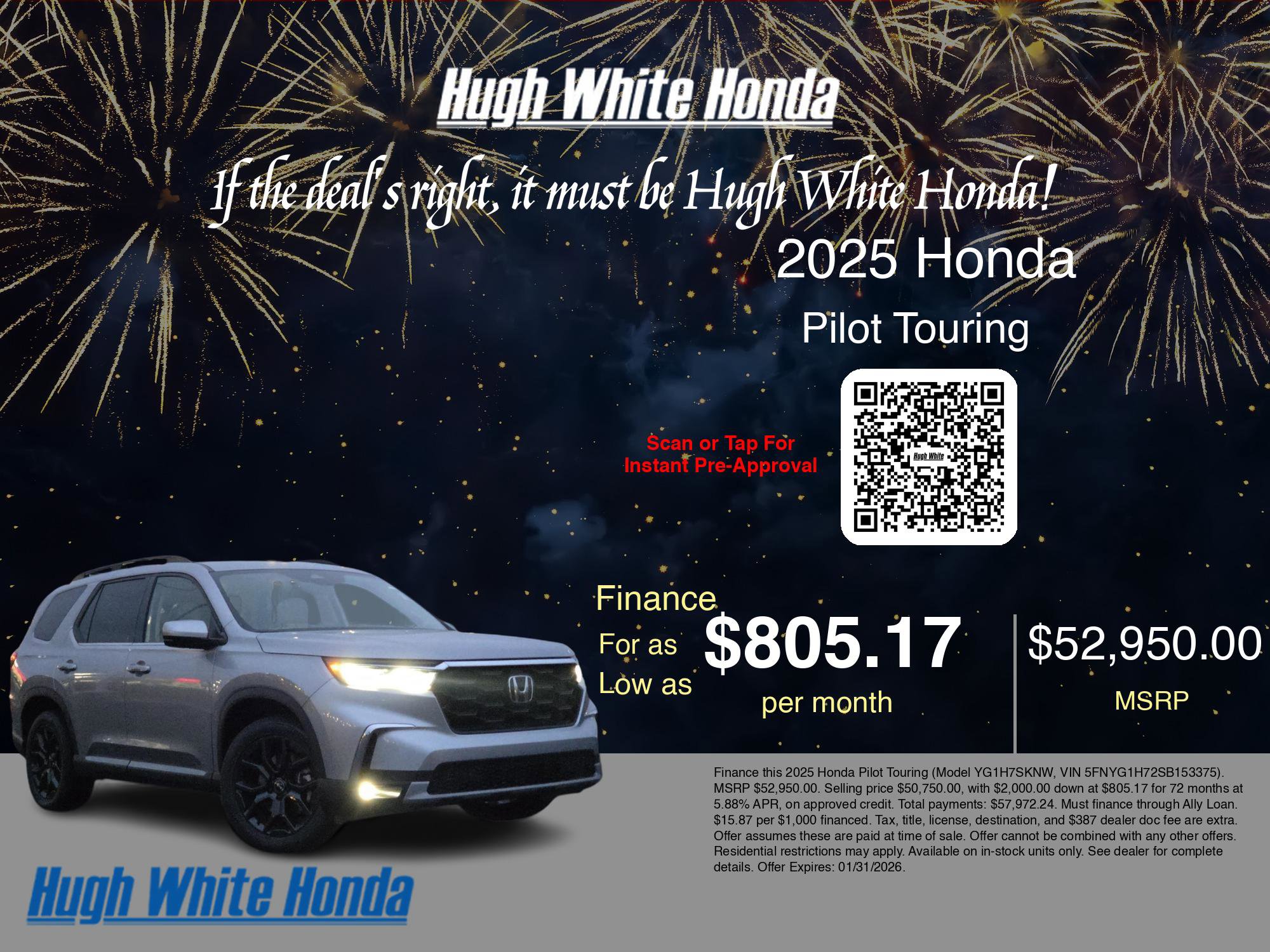 New 2025 Honda Pilot Touring image 7