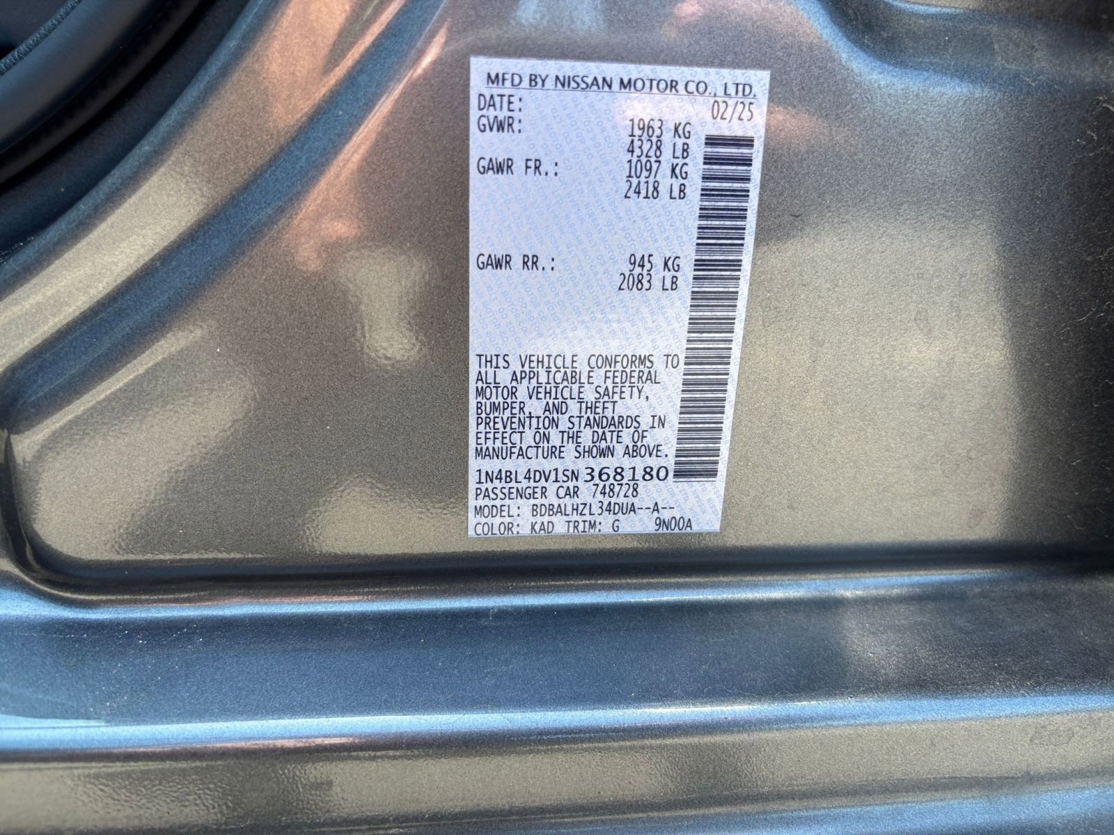 Used 2025 Nissan Altima 2.5 SV FWD image 29